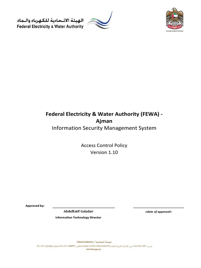 FEWA Access Control Policy Overview | PDF | Virtual Private Network ...