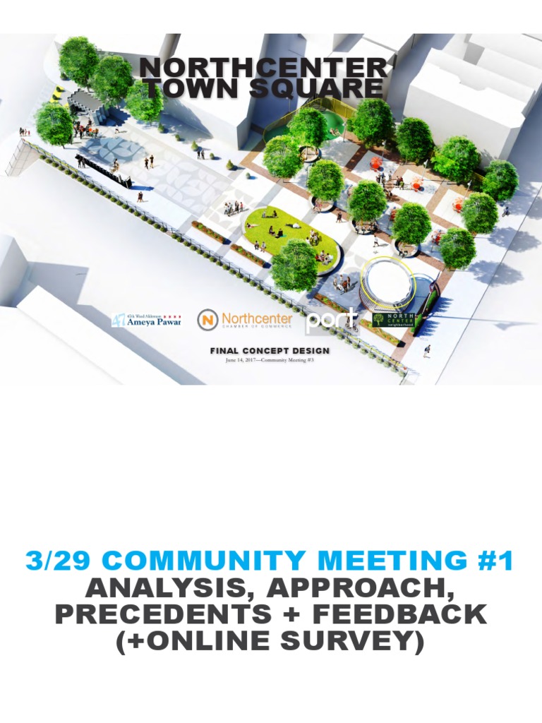 North Center Town Square Final Concept Design June 2017 | PDF