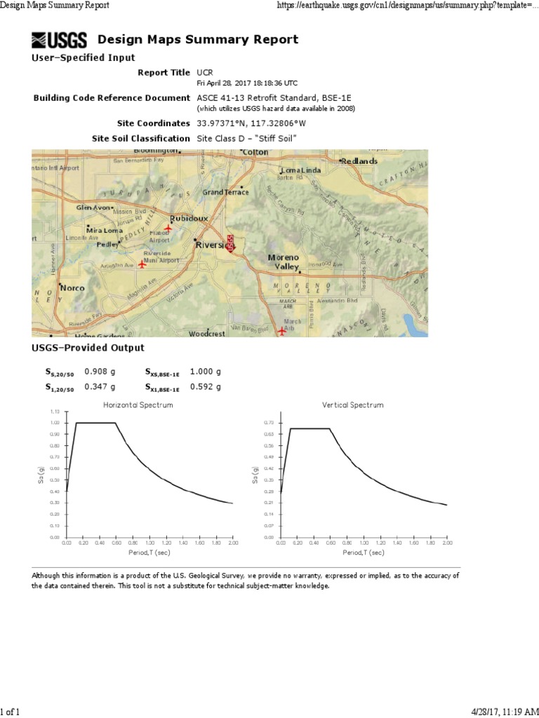 Design Maps Summary Report 2017 | PDF | United States Geological Survey ...
