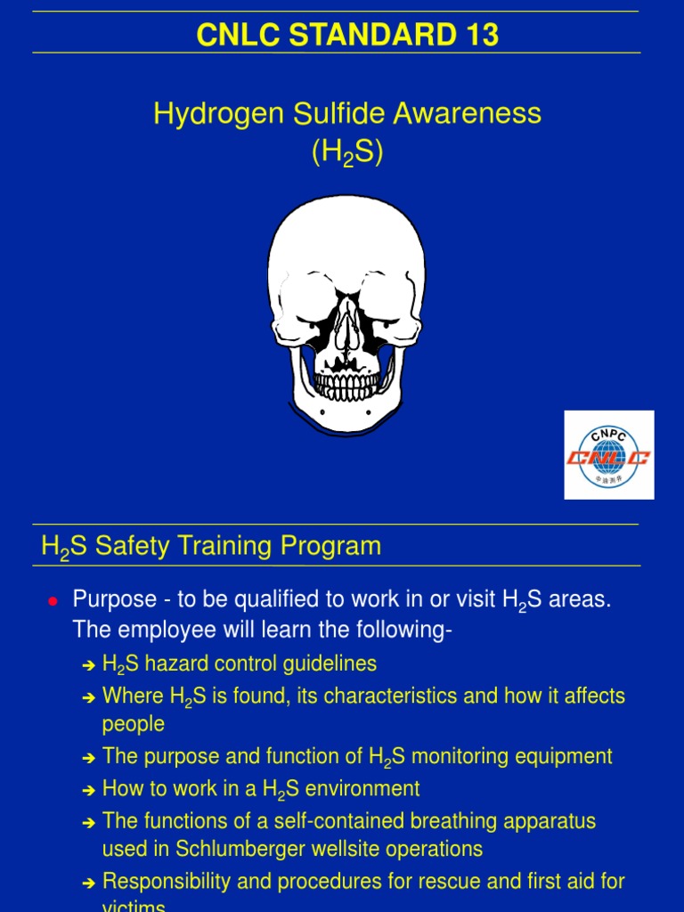 H2S Safety Training Overview | PDF | Odor | Corrosion