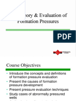 Geology The Theory & Evaluation of Formation Pressures