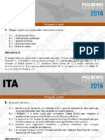 ITA - 2016 - Inglês - Questões 01 a 20