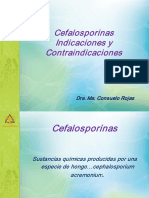Cefalosporinas Indicaciones y Contradicciones Dra Consuelo Rojas