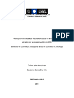 Diaz Soto - Transgeneracionalidad Del Trauma Psicosocial en Descendientes de Afectados Por La Represión Política en Chile PDF