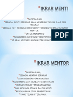 IKRAR PEMENTORAN