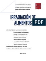 Inform. de Irradiacion de Alimentos