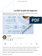 8 Pasos para Escribir Tu Plan de Negocios