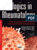 Biologics in Rheumatology New Developments, Clinical Uses and Health Implication 2016