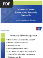 Colorectal Cancer Presentation Short Version