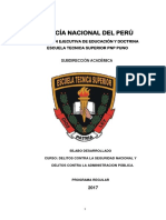 Delitos Contra La Seguridad Nacional y La Administracion Publica