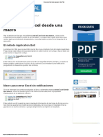 Cómo Cerrar Excel Desde Una Macro - Excel Total