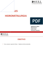 Presentacion Hidrometalurgia Minerales