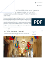 OEA - La Corte y La Comisión Interamericana de Derechos Humanos Despiden Personal y Suspenden Audiencias Por "Crisis Financiera Extrema" - Noticias Uruguay LARED21