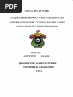 Download analisa berbandingan waktu pelaksanaan metode konstruksi top down dan bottom up studi kasus proyek hotel howard johnson makassarpdf by erasusanti januarto SN351441553 doc pdf
