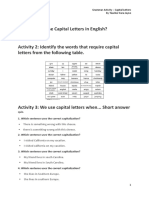 When Do We Use Capital Letters in Englis Activity 1