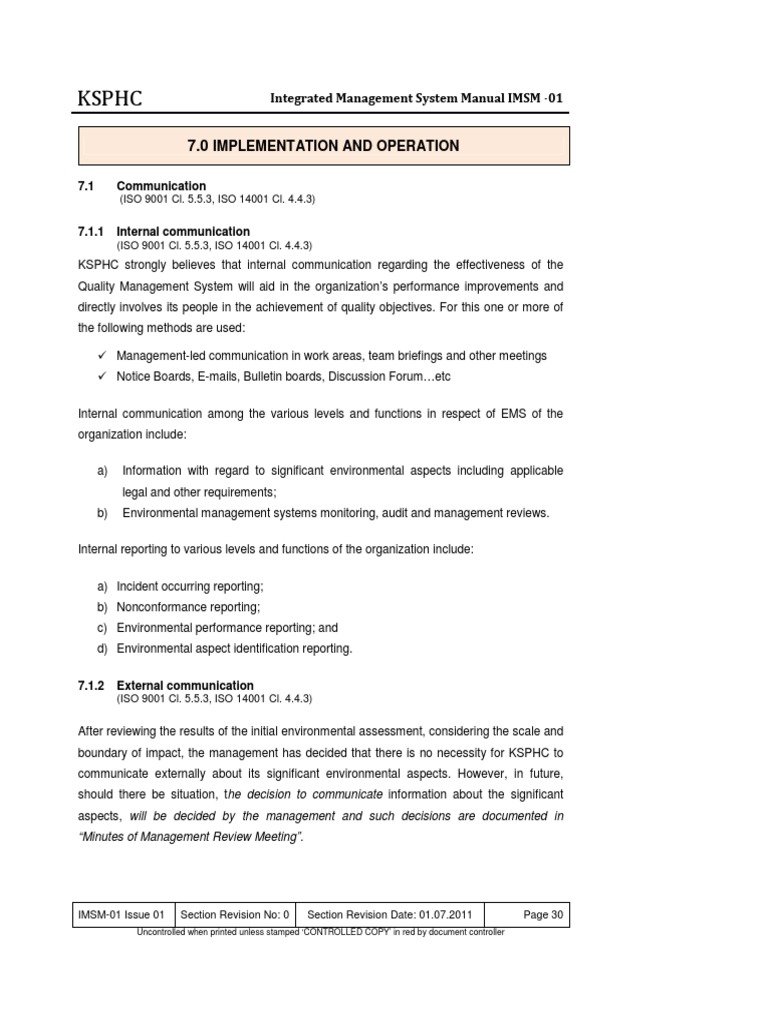14 IMS Implmentation&Operation | PDF | Verification And Validation ...