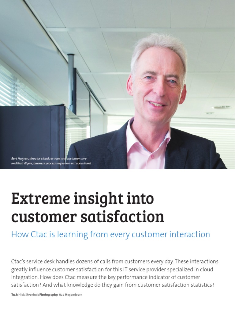Ctac's Customer Satisfaction Insights | PDF | Customer Satisfaction ...