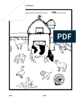 Fise de Colorat Animale de La Ferma PDF