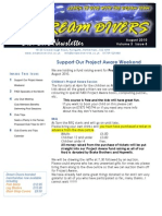 Dream Divers August 2010 Dive Club Newsletter
