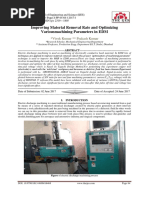 Improving Material Removal Rate and Optimizing Variousmachining Parameters in EDM