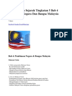 Nota Ringkas Sejarah Tingkatan 5 Bab 4 Pembinaan Negara Dan Bangsa Malaysia