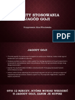 Zalety Stosowania Jagód Goji