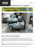 5 Steps to Choose Best Motor for Your Application _ EEP