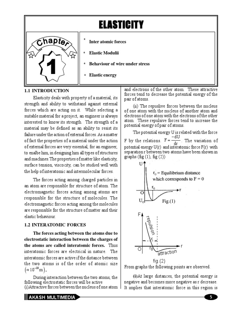 Elasticity 1 PDF | PDF | Stress (Mechanics) | Deformation (Mechanics)