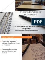 5 Types of Plagiarism