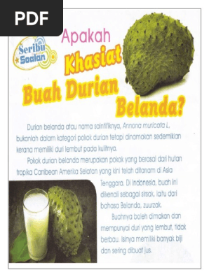 Khasiat Durian Belanda Pdf