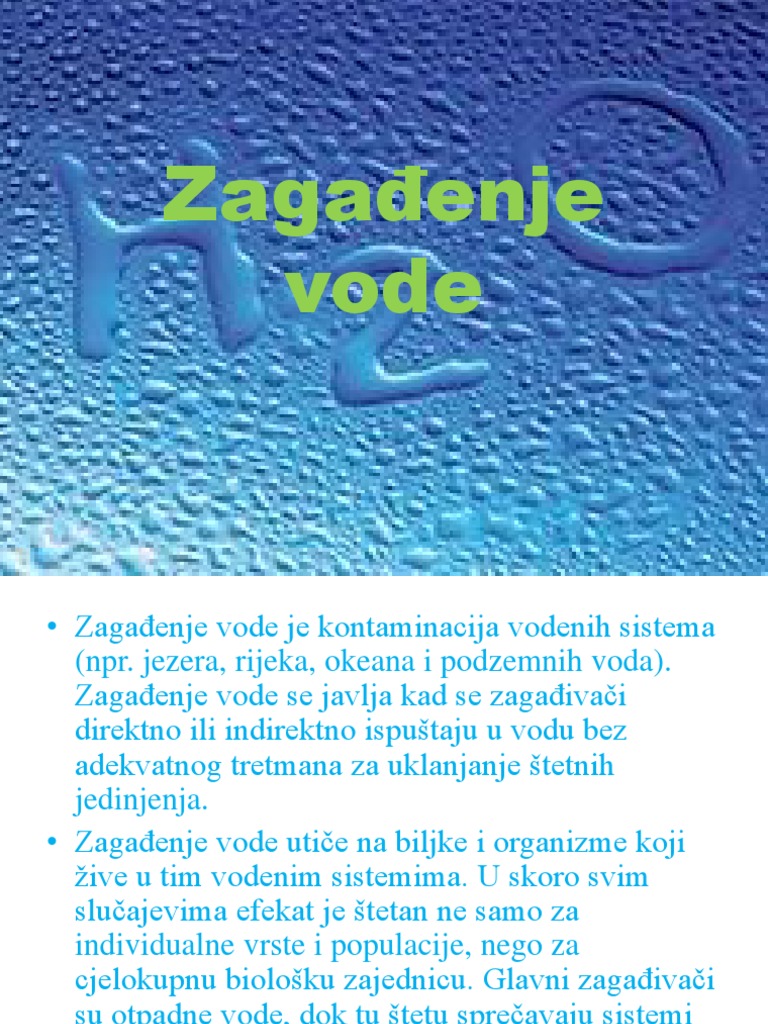 Zagađenje vode