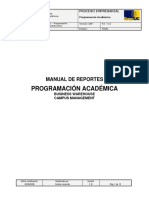 Manual Reportes - Programación Académica