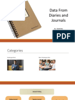 English Language Research: Data From Diaries and Journals