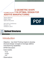 Leveraging Geometric Shape Complexity in Optimal Design For Additive Manufacturing