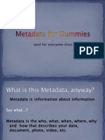 Metadata For Dummies