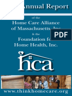 2017 Annual Report of the Home Care Alliance of Massachusetts and Foundation for Home Health