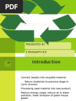 Download Recycling ppt by prasanth0809 SN35147999 doc pdf