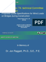 AASHTO T-4 Proposed Guide Specifications For Wind Loads On Bridges During Construction - 2016 Wagdy Wassef