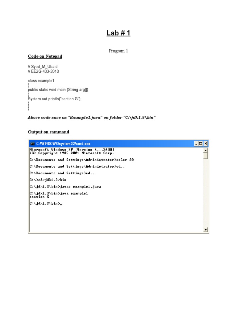 Lab 1 | PDF