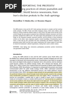 Who's Reporting the Protests