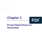 Private Restrictions On Ownership