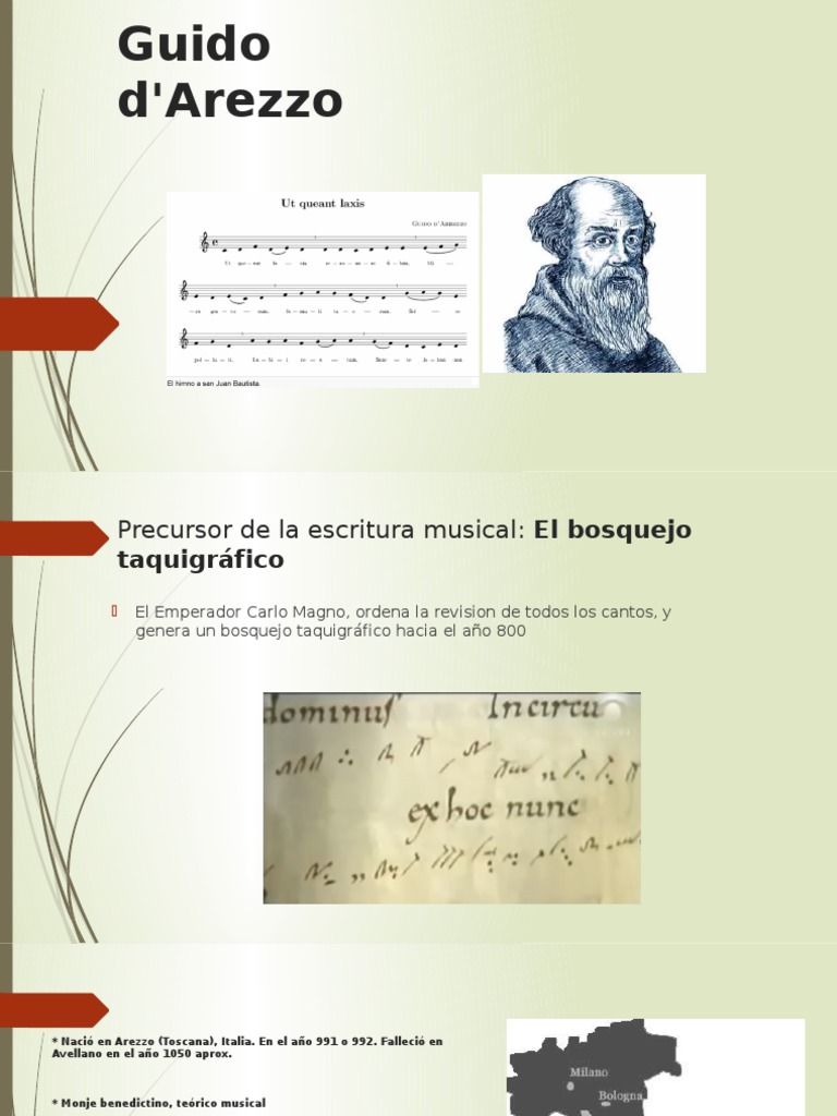 Guido D'arezzo PDF Teoría musical Notación