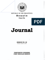 Philippine Senate Session No. 28 (Journal)