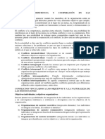 Conflicto, Competencia y Cooperación en Las Organizaciones