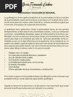 Grafología y Selección de Personal - María Fernanda Centeno