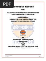 Download A Proect report on indian oil xtra power fleet card program by RAMENDRA SN35151048 doc pdf