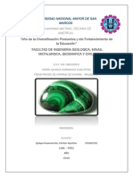 Informe de Laboratorio de Quimica Cualitativa Malaquuita