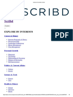Scribd: Explore by Interests