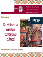 Presentación Seminario- Un Vistazo a Nuestro Patrimonio Cultural-sofiaalbayero