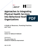 Approaches To Integrating Physical Health Services Into BH Organizations RIC